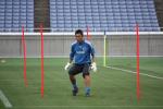 Kawashima training at Nissan Stadium ahead of the Czech Republic game